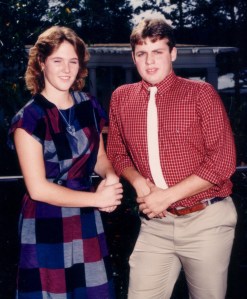 Voted "most athletic" in high school. I'm on the right. (what they give dudes who aren't good looking) I made that sock tie look good though!