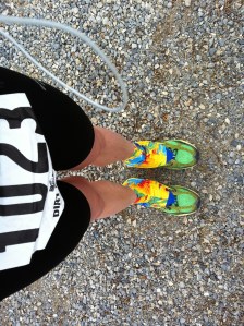 I love "Dirty Girl" Gaiters and Brooks Cascadia 7s