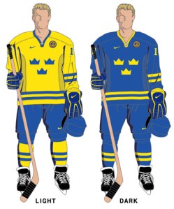 these shoes remind me of the Swedish Hockey uniform. Love the color way