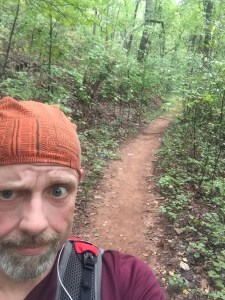 There were some "flat" sections of the trail that were nice and runnable.