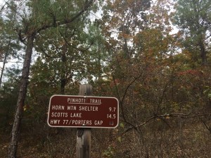 At the end of the run, we had come from Porters Gap